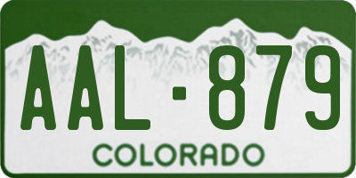 CO license plate AAL879