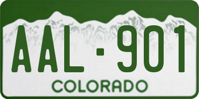 CO license plate AAL901
