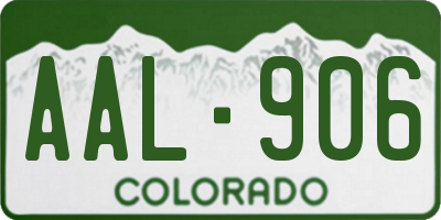 CO license plate AAL906