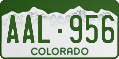 CO license plate AAL956