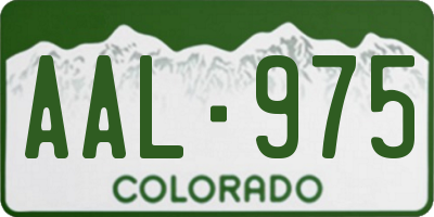 CO license plate AAL975