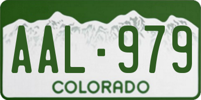 CO license plate AAL979