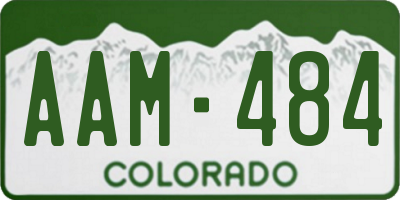 CO license plate AAM484