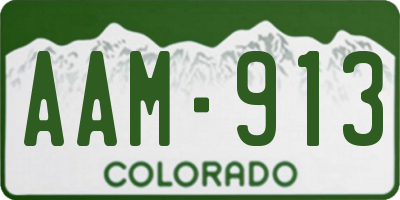CO license plate AAM913
