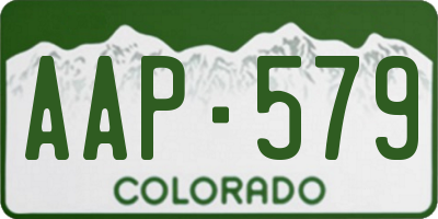 CO license plate AAP579