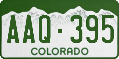 CO license plate AAQ395