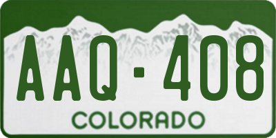 CO license plate AAQ408