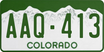 CO license plate AAQ413