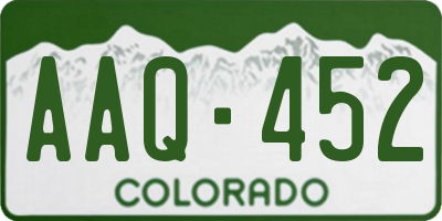 CO license plate AAQ452