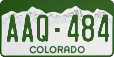 CO license plate AAQ484