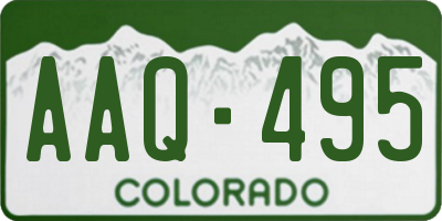 CO license plate AAQ495