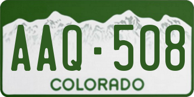CO license plate AAQ508