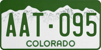 CO license plate AAT095