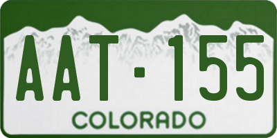 CO license plate AAT155