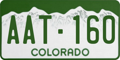 CO license plate AAT160