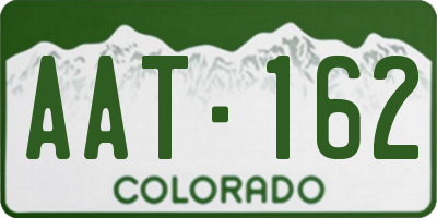 CO license plate AAT162