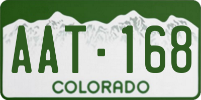 CO license plate AAT168