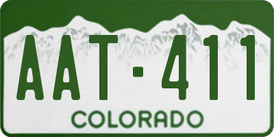 CO license plate AAT411