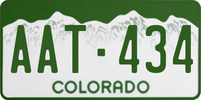CO license plate AAT434