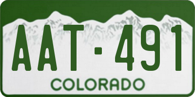 CO license plate AAT491