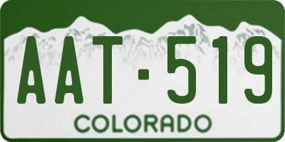 CO license plate AAT519