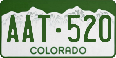 CO license plate AAT520