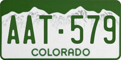 CO license plate AAT579