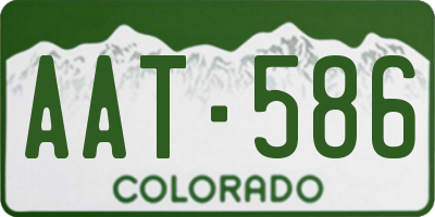 CO license plate AAT586