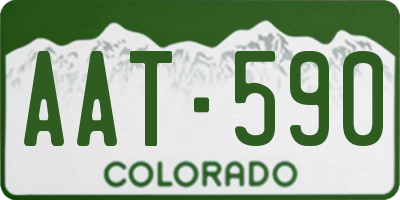 CO license plate AAT590
