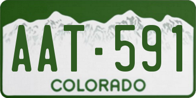 CO license plate AAT591