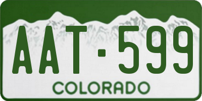CO license plate AAT599