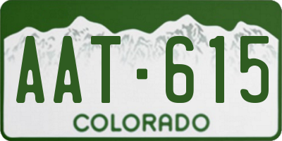 CO license plate AAT615