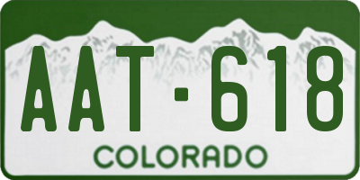 CO license plate AAT618