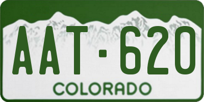 CO license plate AAT620