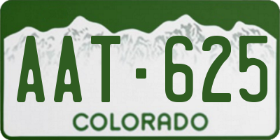 CO license plate AAT625
