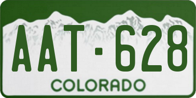 CO license plate AAT628