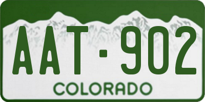 CO license plate AAT902