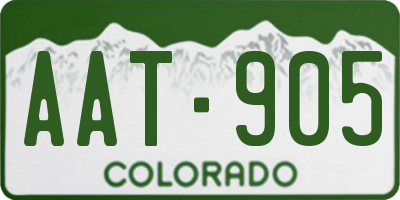 CO license plate AAT905