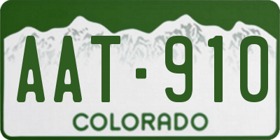CO license plate AAT910