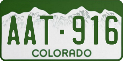 CO license plate AAT916