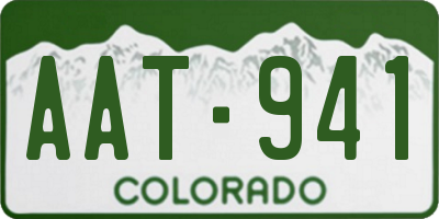 CO license plate AAT941