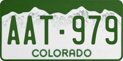 CO license plate AAT979