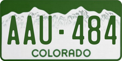 CO license plate AAU484