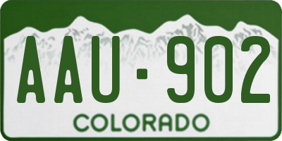 CO license plate AAU902