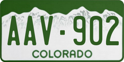 CO license plate AAV902