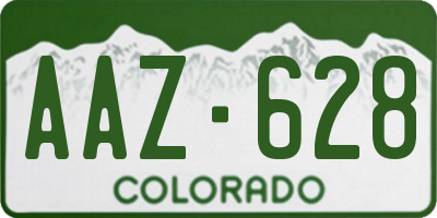 CO license plate AAZ628