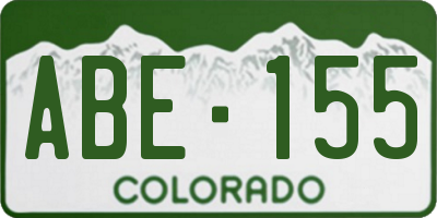 CO license plate ABE155