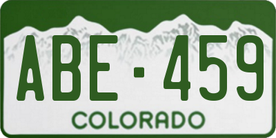CO license plate ABE459