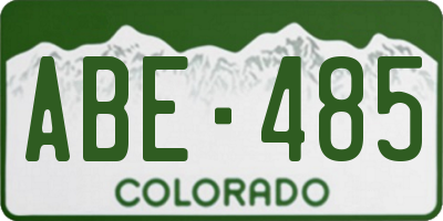 CO license plate ABE485