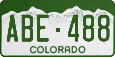 CO license plate ABE488